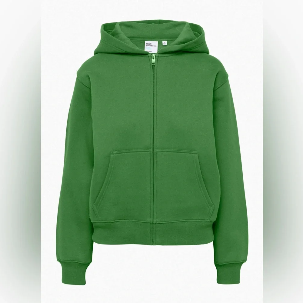 SOLD - NWOT | Aritzia TNA | Sweatfleece Bubble Fleece | Dark Emerald Green | S - Picture 1 of 12